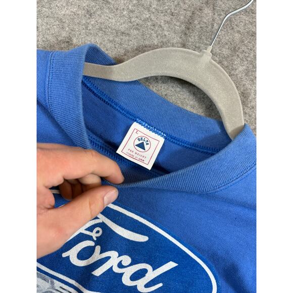 Vintage 90s NASCAR Ford Racing Hear The Thunder Shirt Mens Large Motorsports Y2K - Picture 3 of 6